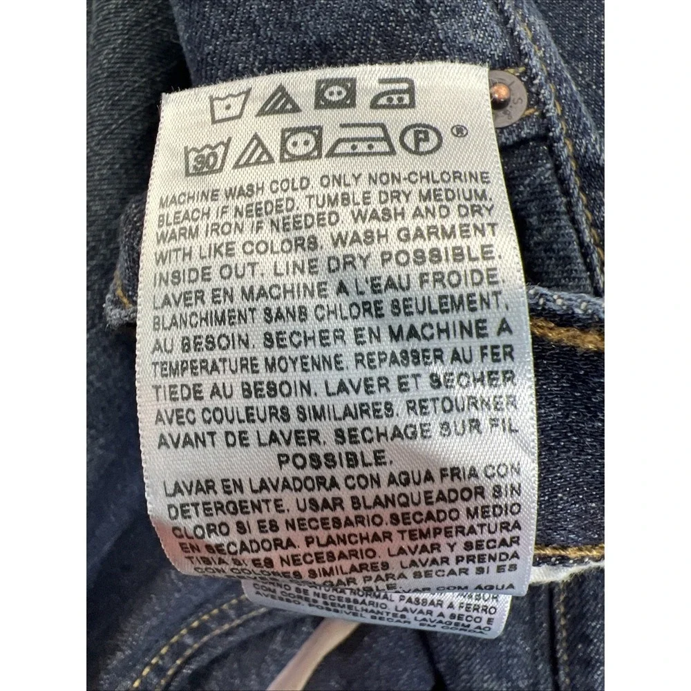 Levi's Denizen 285 Relaxed Fit 100% Cotton Blue Denim Jeans Straight Leg Size 38